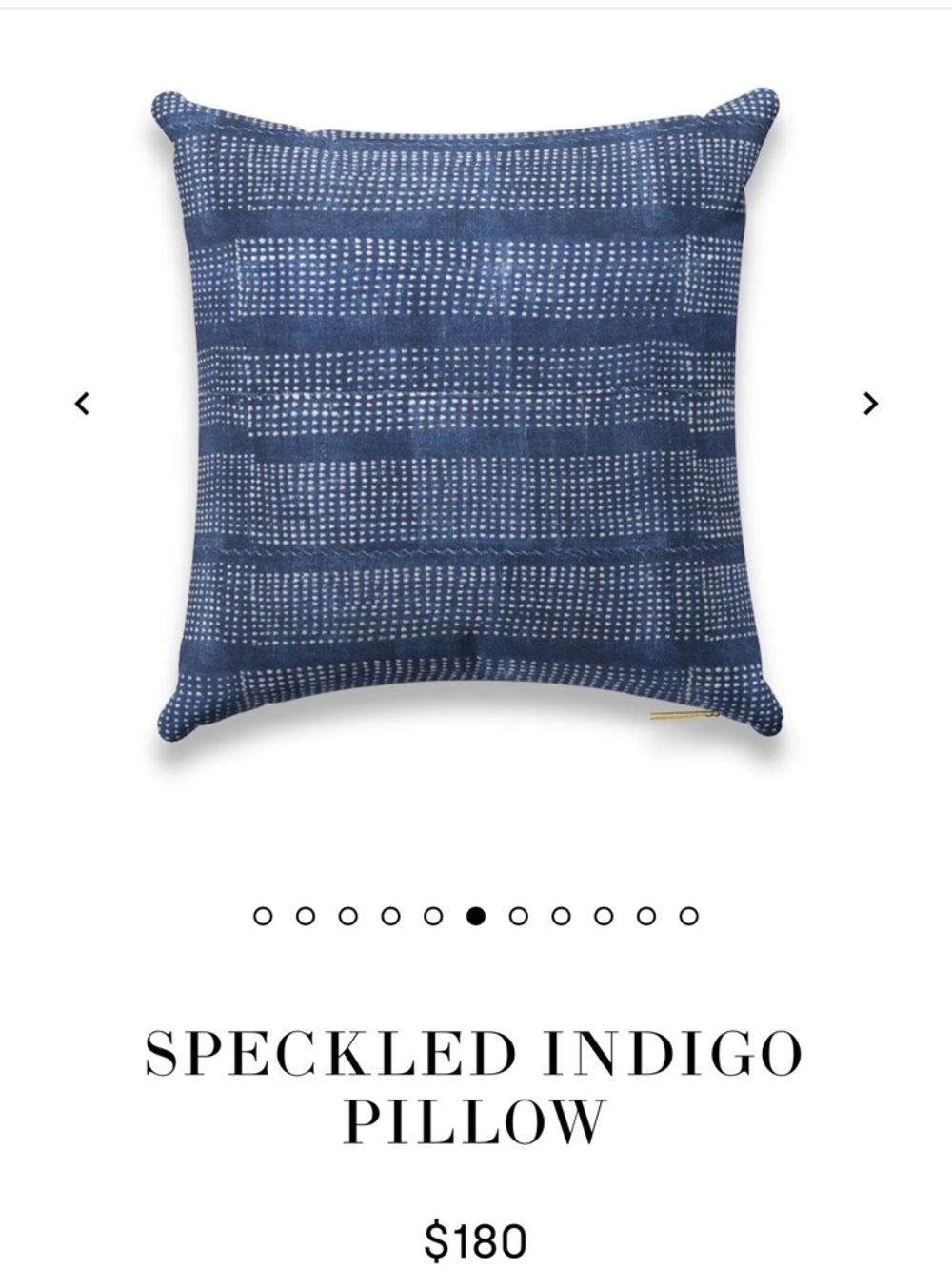 St. Frank Speckled Indigo Accent Pillow